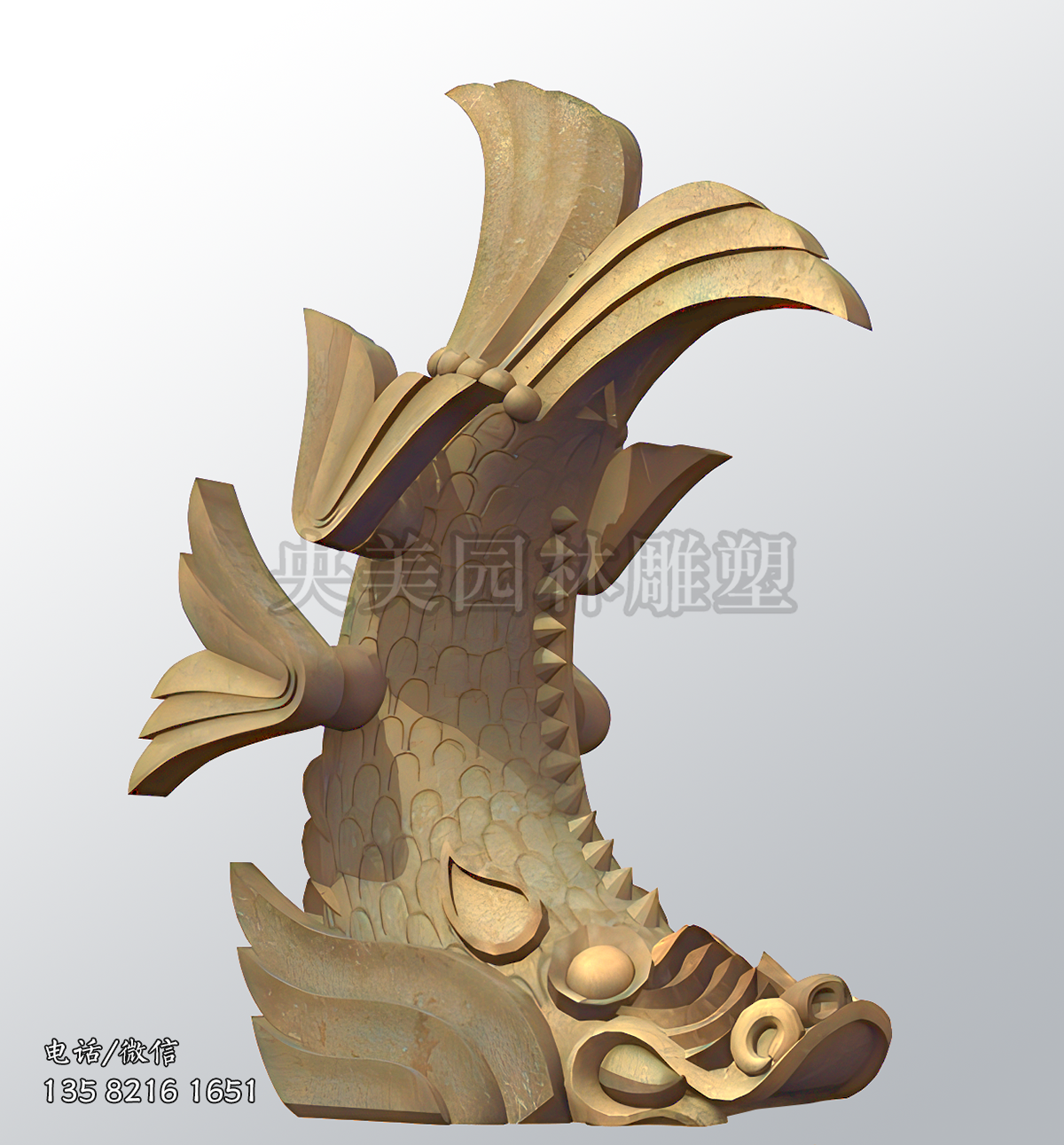 神獸螭吻雕塑